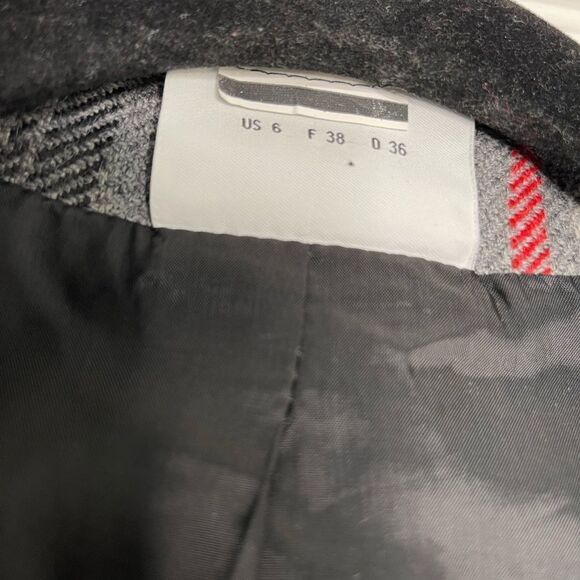 Akris Punto
Gray Black Red Multi Unique Wool & Angora/Mohair Jacket Blazer - Picture 6 of 10